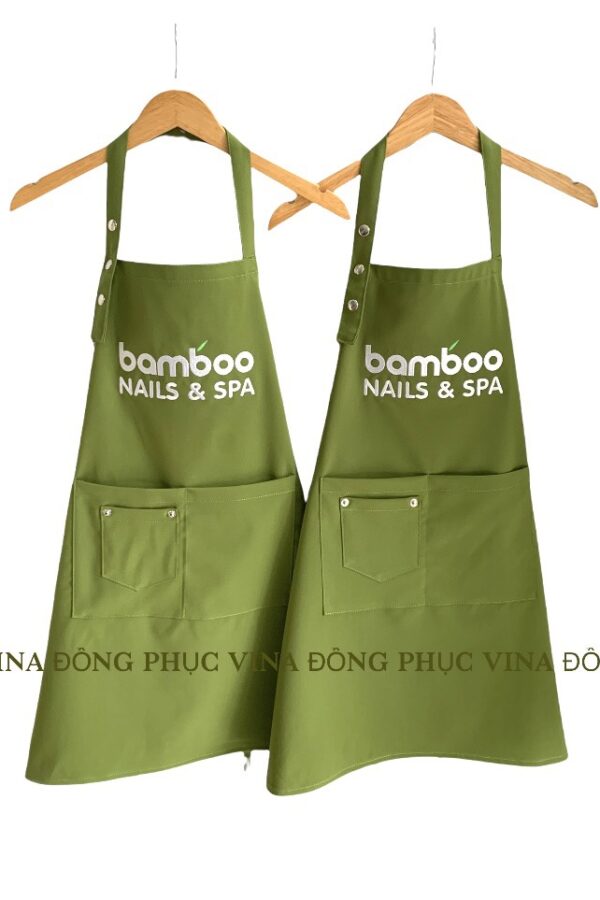 tạp dề nails bamboo