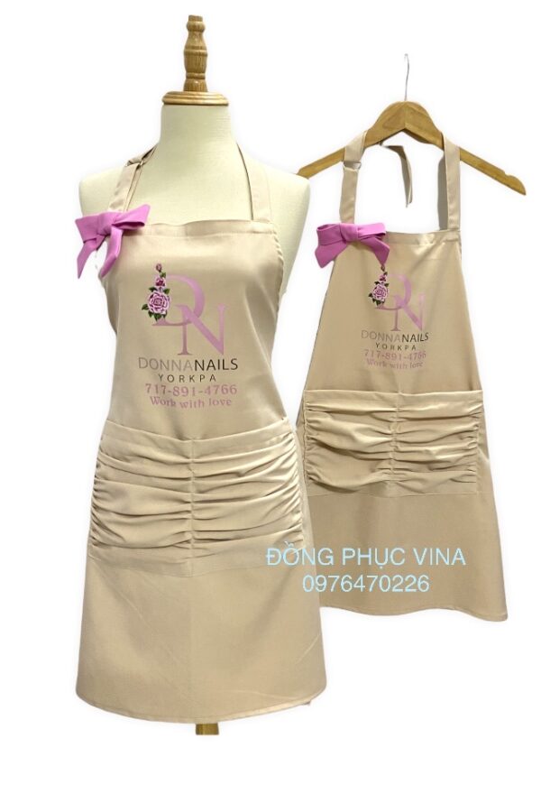 tạp dề nails donna