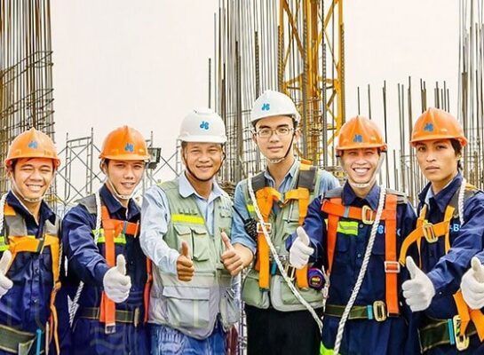 áo đồng phục công nhân xây dựng