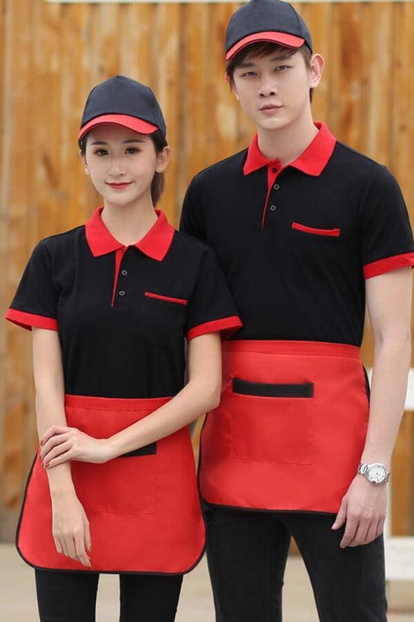 áo đồng phục quán cafe màu đen