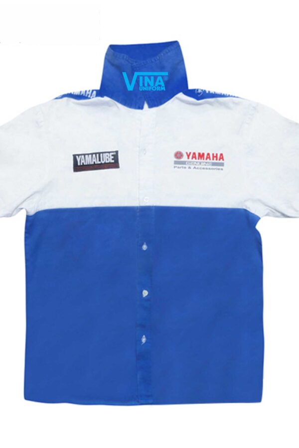 áo nhân viên bán phụ tùng yamaha
