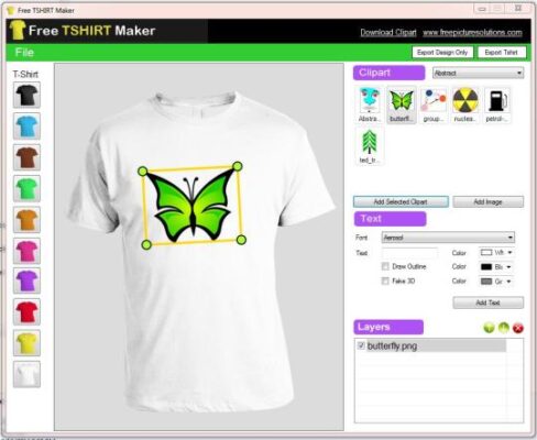 Thiết kế áo thun online với Tshirt Marker