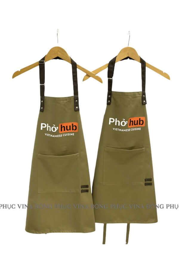 tạp dề đồng phục quán phở HUB