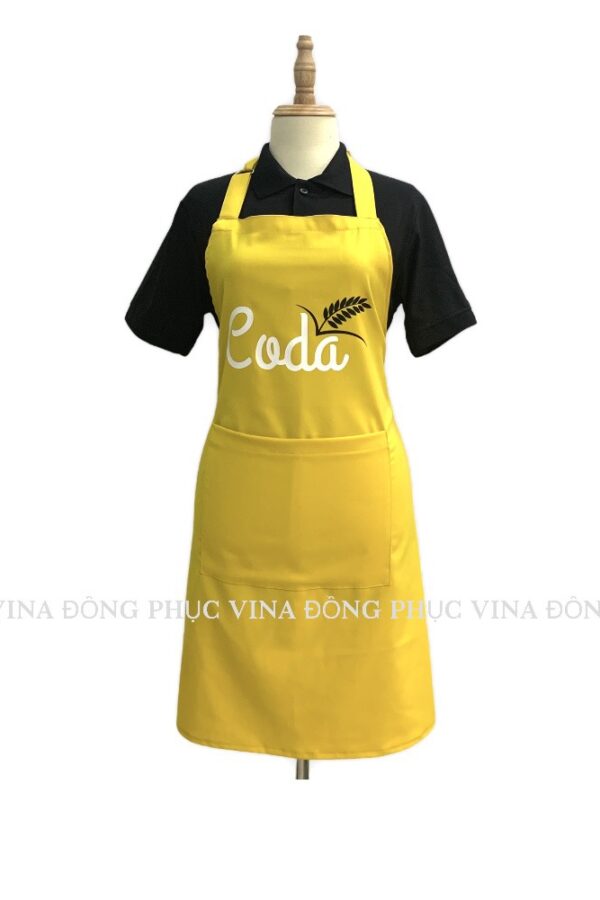 tạp dề quán cafe cỏ đá