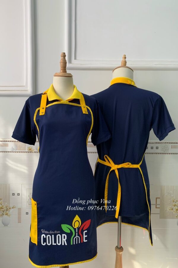 tạp dề quán cafe color me