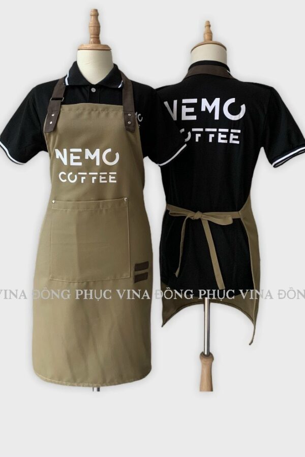 tạp dề quán cafe nemo