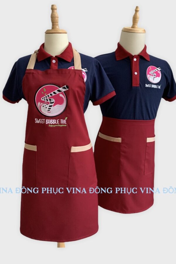 tạp dề quán cafe sweet