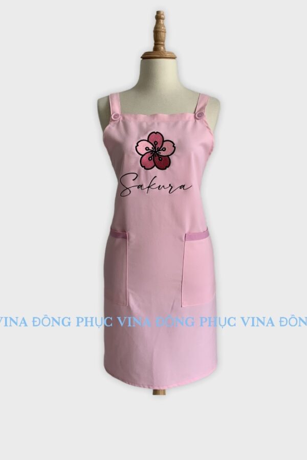 tạp dề tiệm hoa sakura