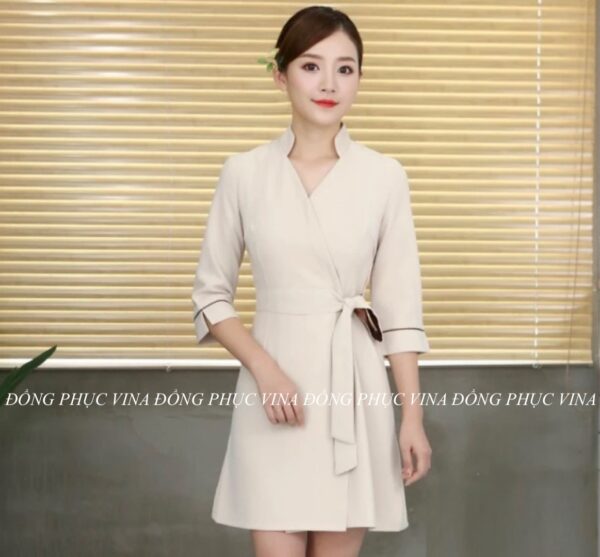 mẫu váy đồng phục spa VDPS06