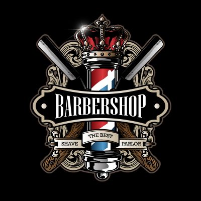Logo barber shop chất mới 1