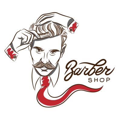 Logo barber shop chất mới 2