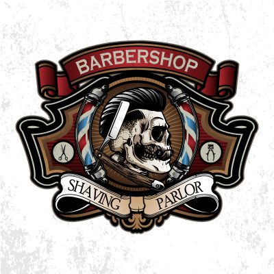 Logo barber shop chất mới 5