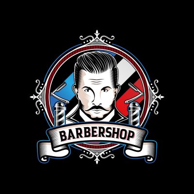 Logo barber shop chất mới 7