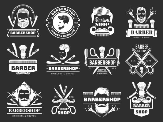 Logo barber shop chất mới 8