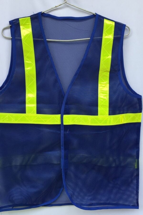 áo lưới bảo hộ phản quang màu xanh dương