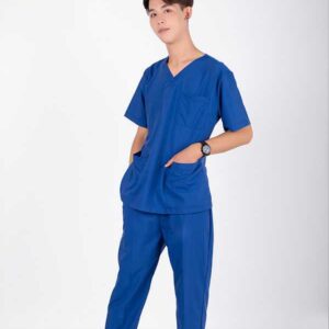 bộ scrubs bác sĩ màu xanh bích