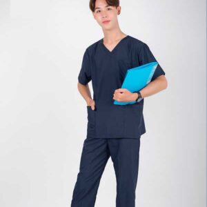 bộ scrubs bác sĩ màu xanh đen