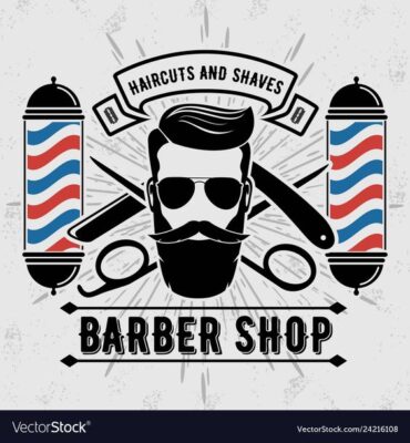 logo barber ngầu