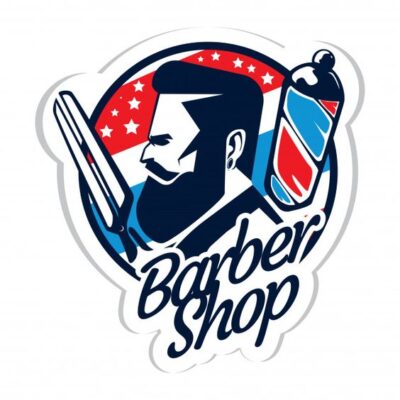 logo cắt tóc nam