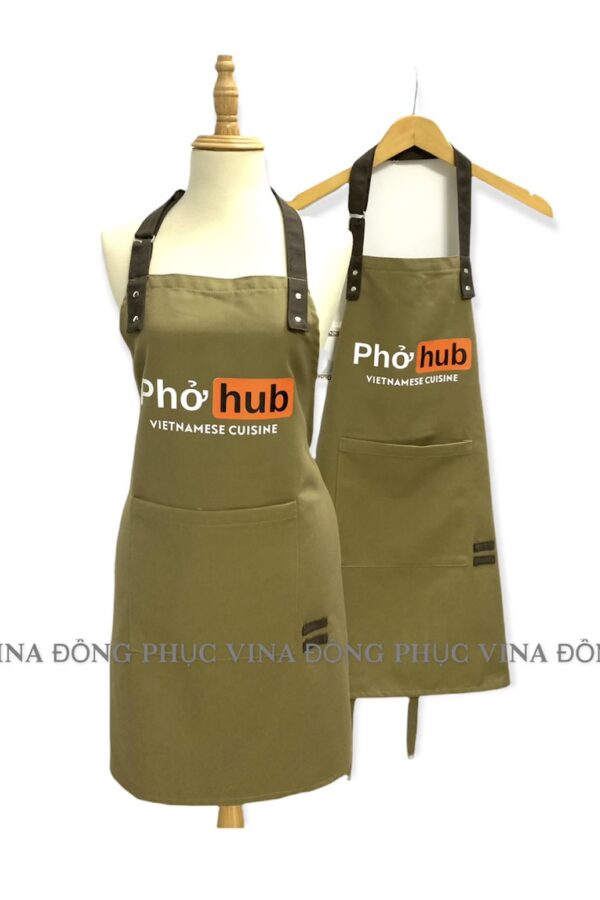 tạp dề nhà hàng phở HUB