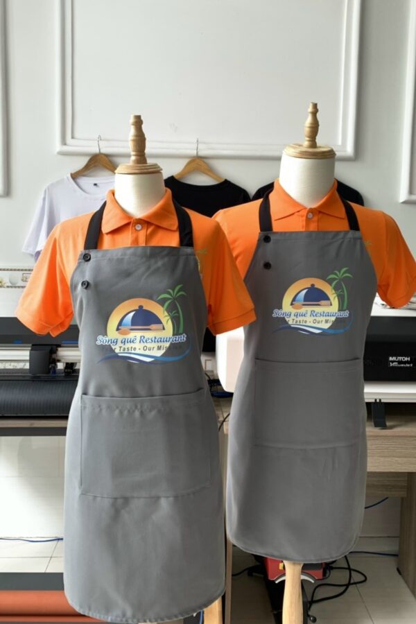 tạp dề nhà hàng Sông Quê