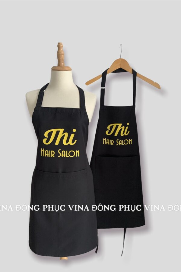 tạp dề quán tóc Thi