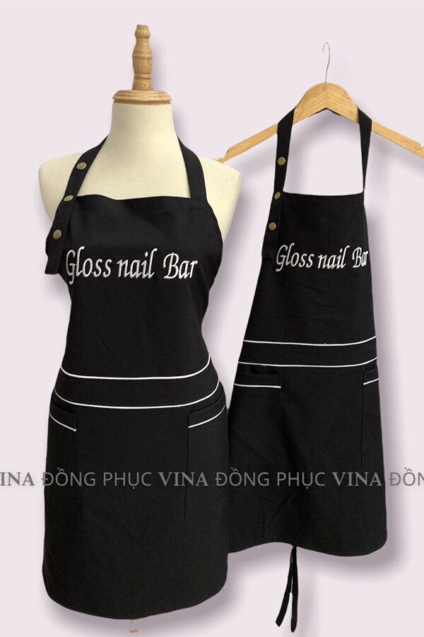 tạp dề nail gloss