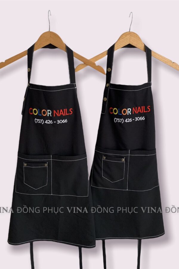 tạp dề tiệm nails color