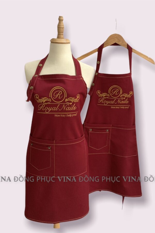 tạp dề nails royal