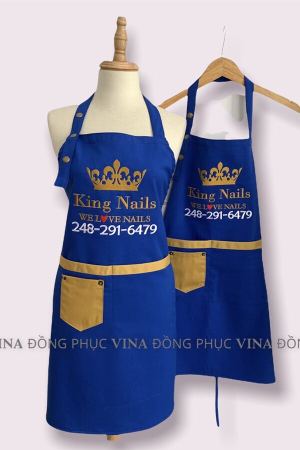 tạp dề tiệm king nails