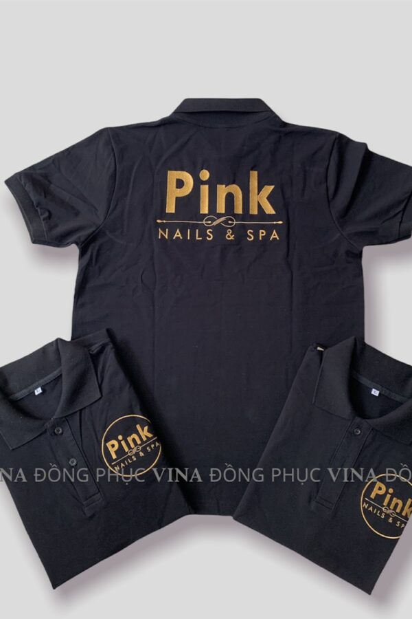 đồng phục tiệm nails pink
