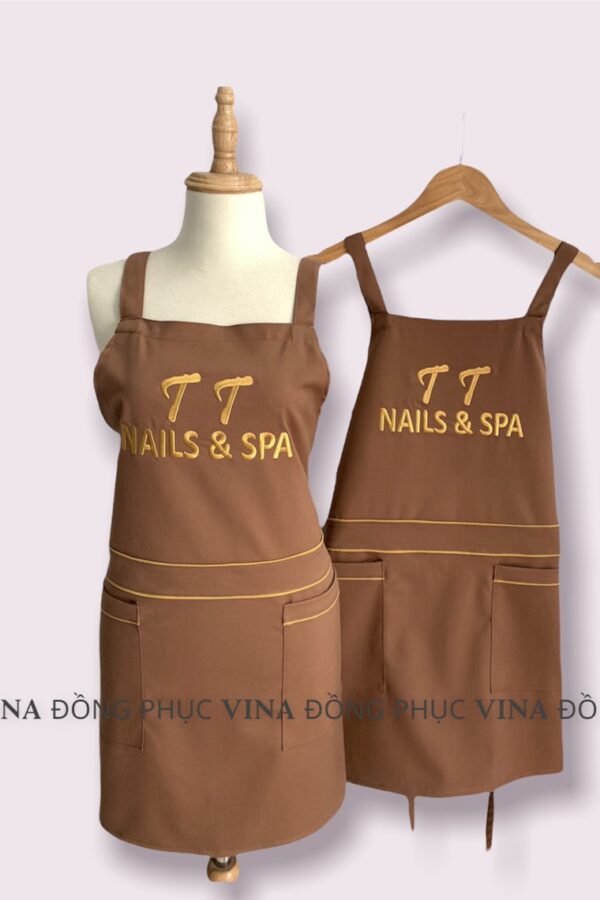 tạp dề tiệm nails tt chữ H