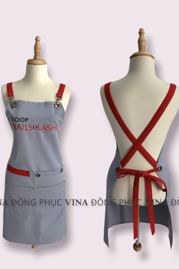 tạp dề nails loop chữ x