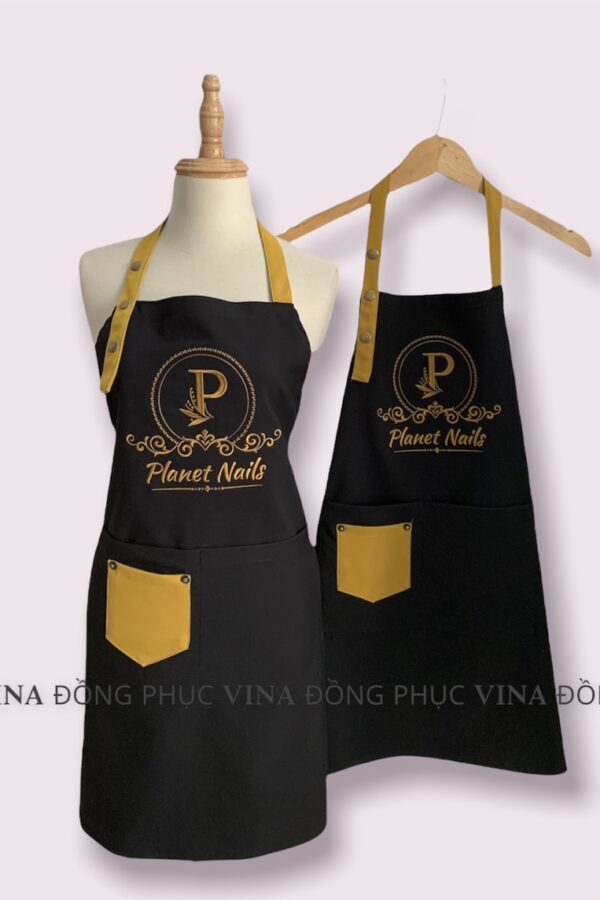 tạp dề tiệm nails planet