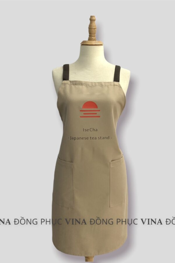 tạp dề tiệm trà Isache