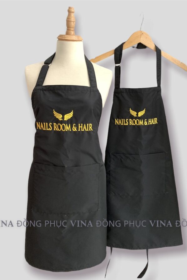 mẫu tạp dề không thấm nước nails room