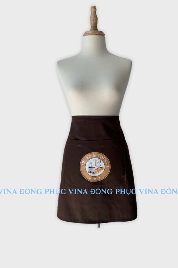 mẫu tạp dề ngắn quán cafe