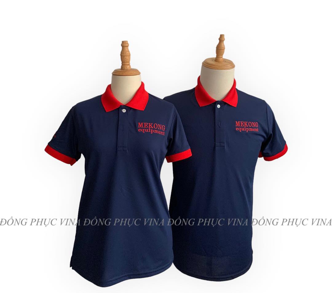 may in áo polo theo yêu cầu công ty mekong