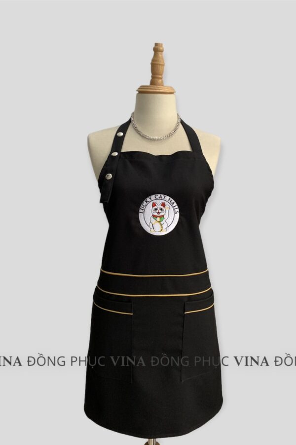 Tạp dề tiệm nail Cat