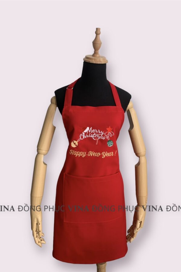 Tạp dề tiệm nail dịp Giáng Sinh