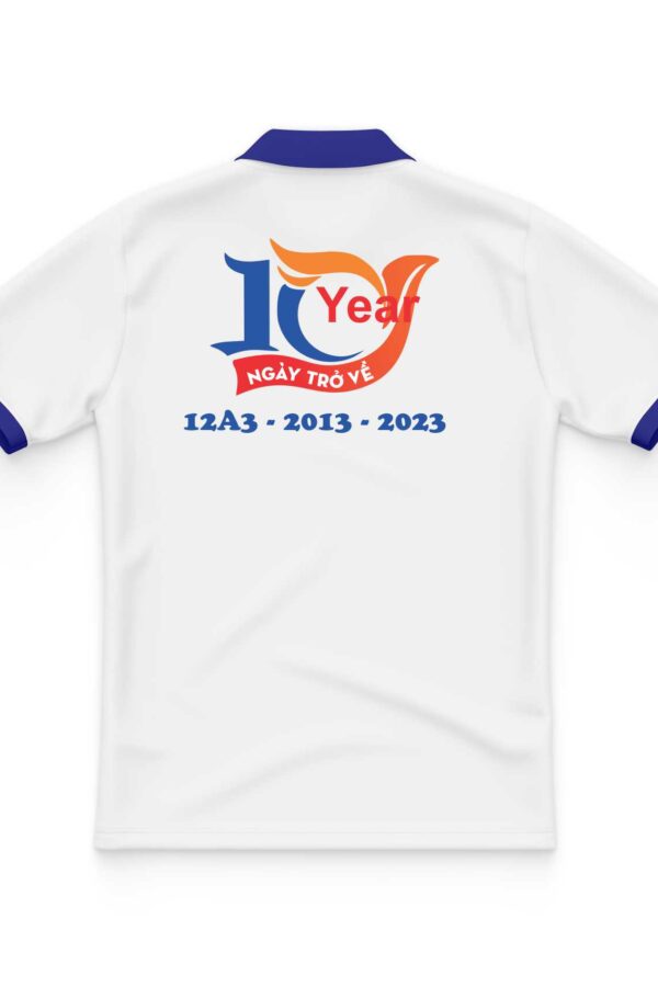 mẫu áo đồng phục họp lớp 10 năm mặt trước A3