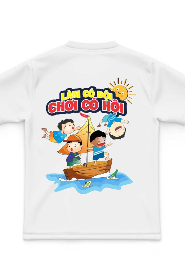 Áo team building du lịch biển mặt sau