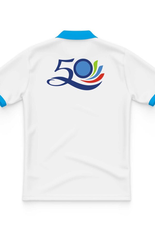 Áo đồng phục họp lớp màu trắng 50 năm mặt sau