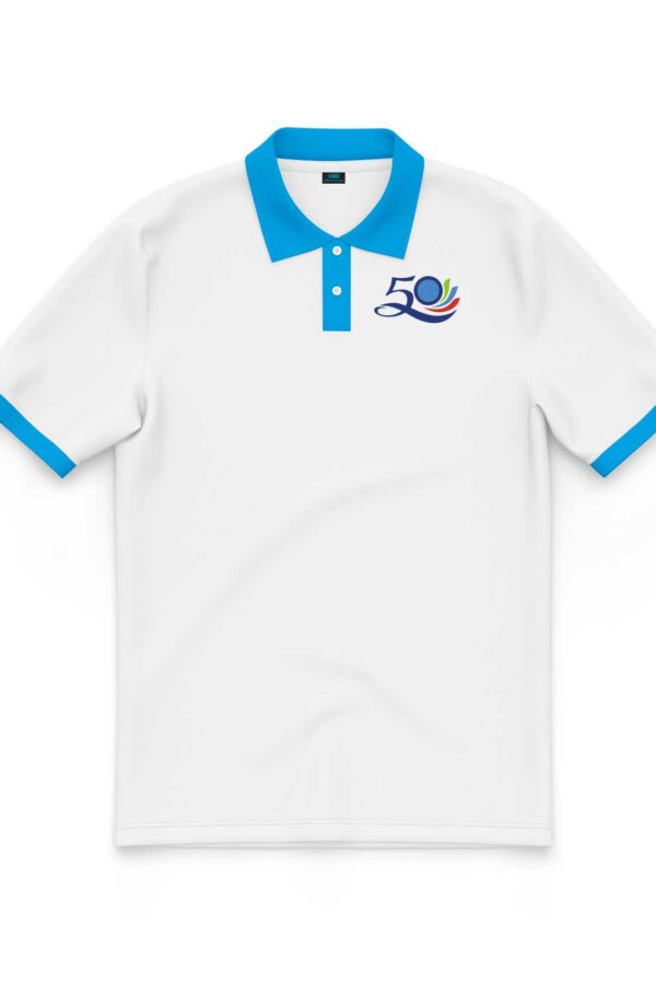 Áo đồng phục họp lớp màu trắng 50 năm mặt trước