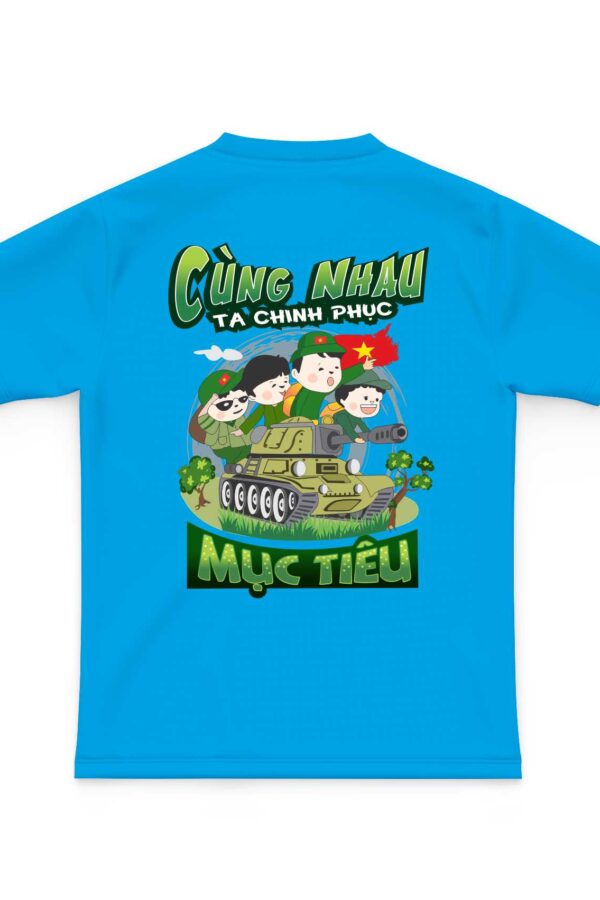 Áo team building cùng nhau ta chinh phục mặt sau