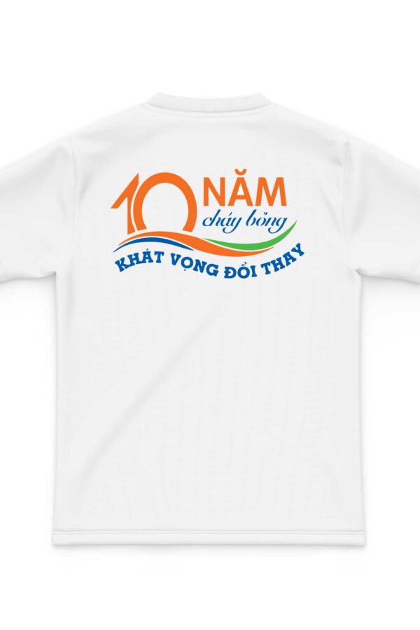 đồng phục họp lớp 10 năm áo cổ tròn mặt sau