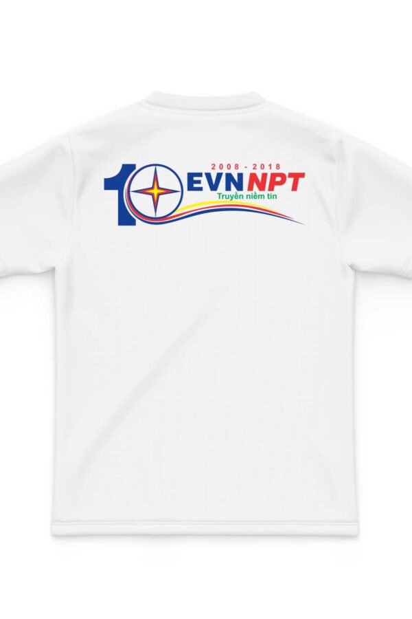 Áo đồng phục kỷ niệm 10 năm ra trường điện lực mặt sau