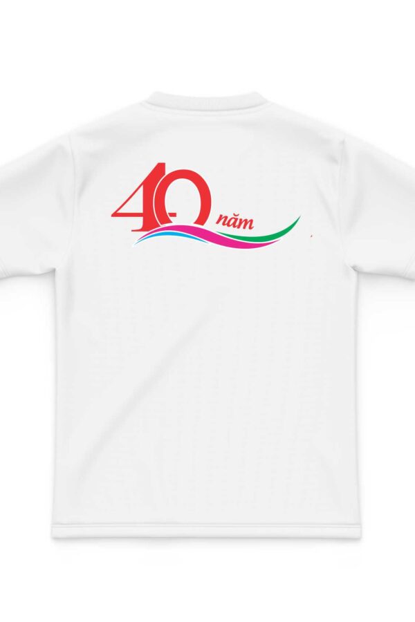 Đồng phục họp lớp cổ tròn 40 năm mặt sau