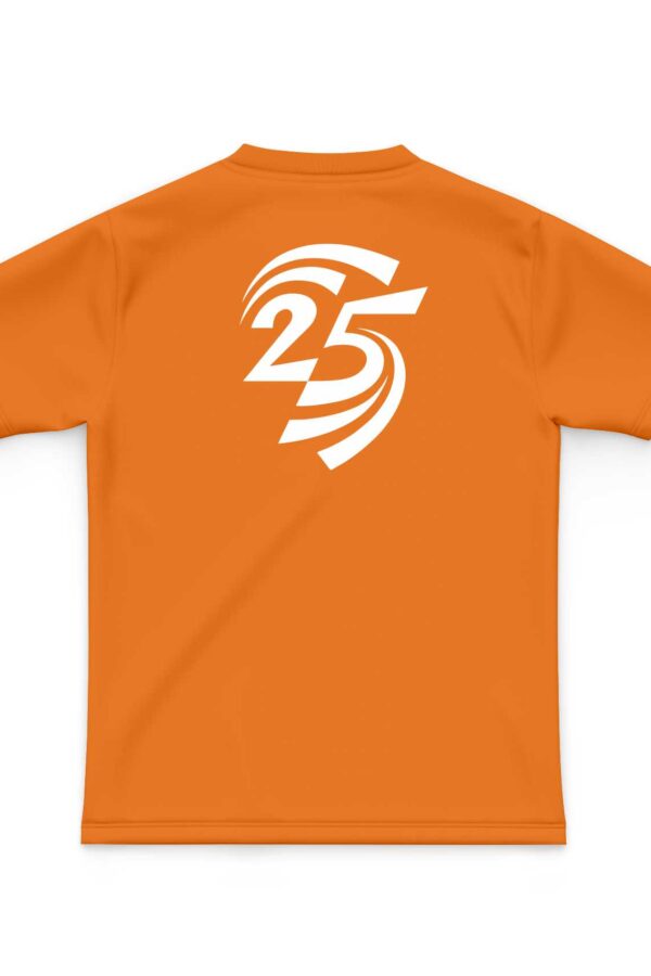 Áo đồng phục họp lớp 25 năm màu cam mặt sau