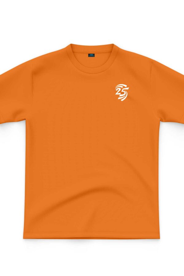 Áo đồng phục họp lớp 25 năm màu cam mặt trước